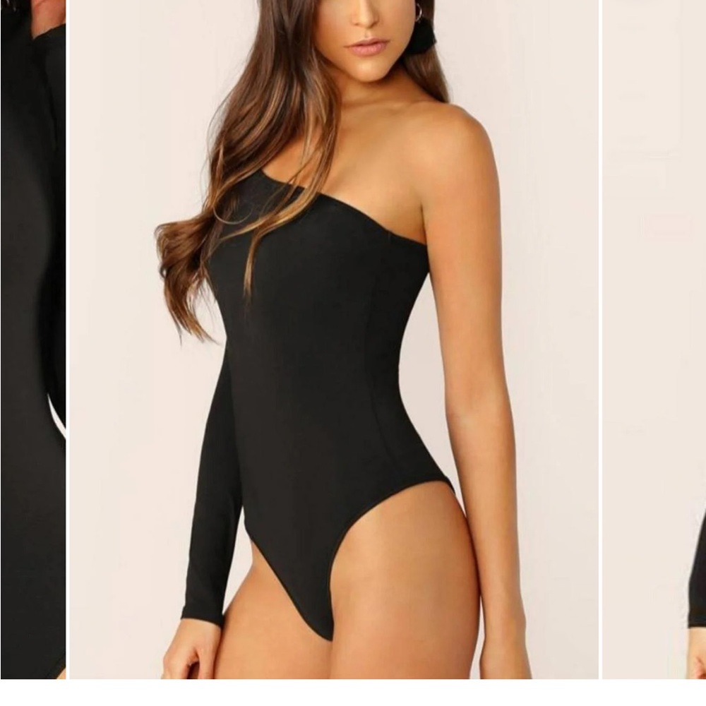 Topshop Black Women's Bodysuit